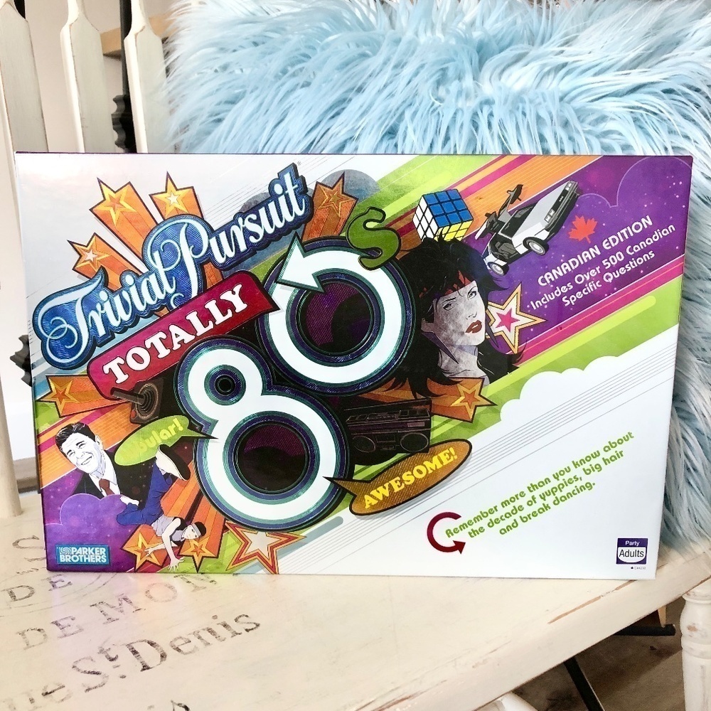Trivial Pursuit, Board Game, 2005, Totally 80s, CANADIAN EDITION, Complete